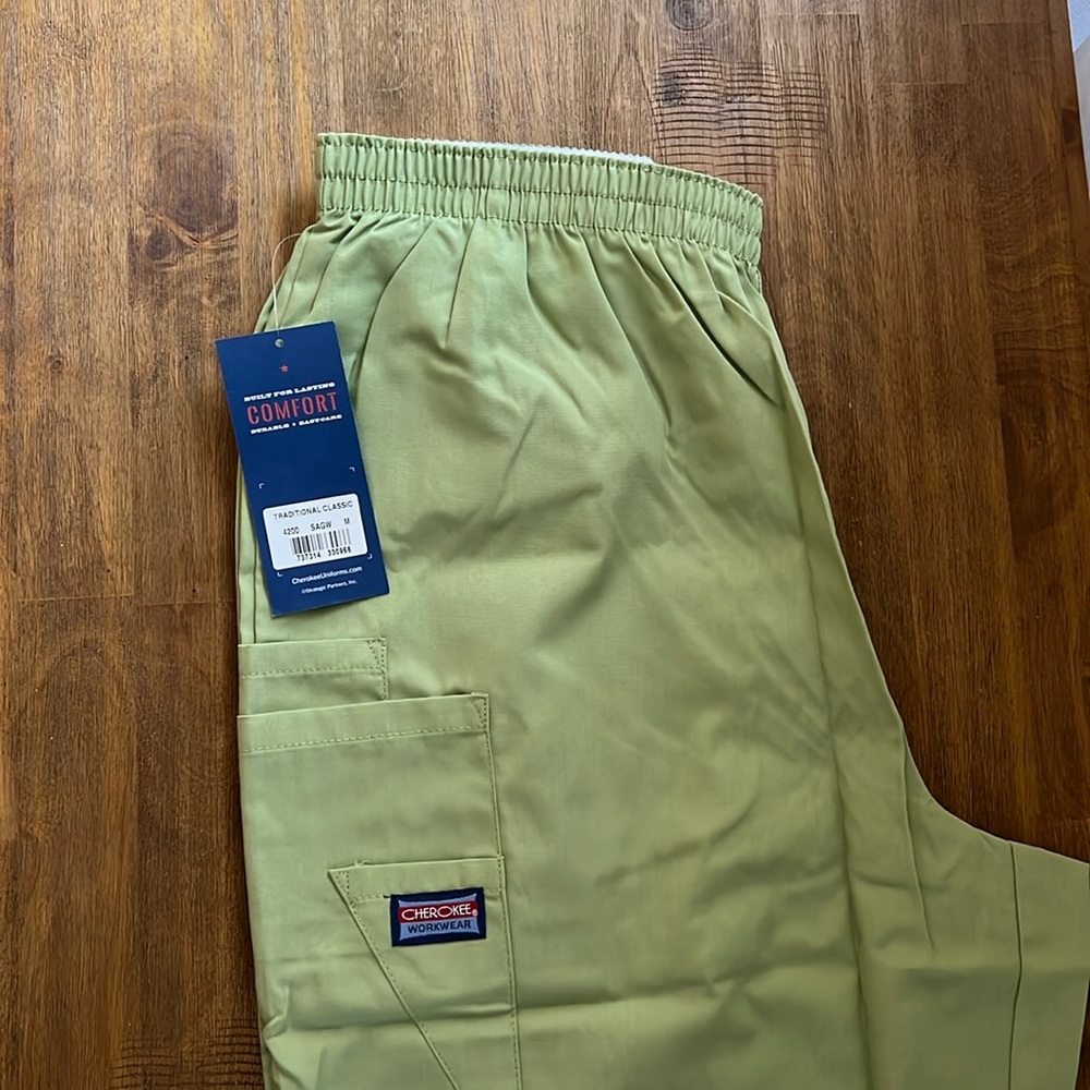 Green Straight Leg Scrub Pants!